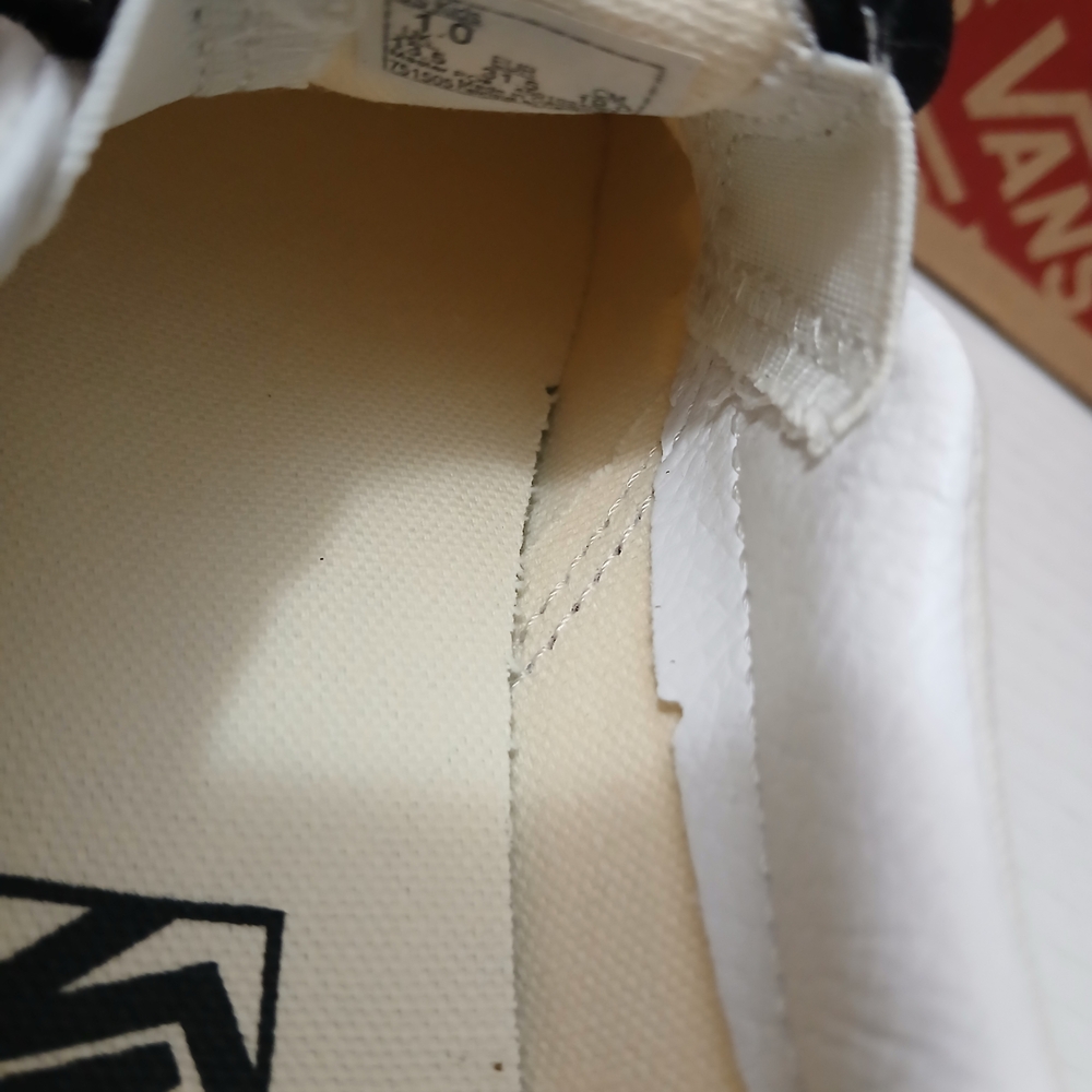 Vans Kids Black and White Checkerboard Slip-On Sneakers Size 1 New $40 - Picture 8 of 9